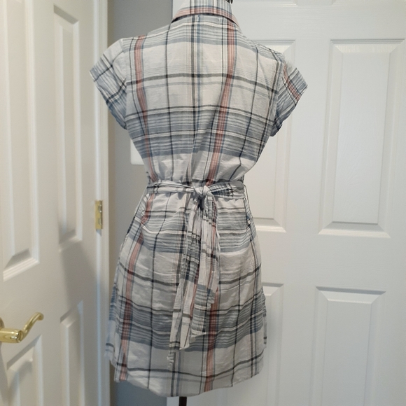Plaid buttoned down tunic - Picture 4 of 5